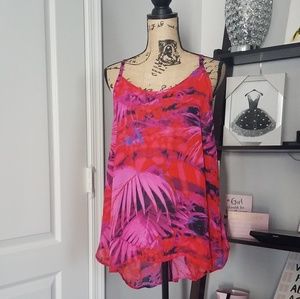 Spaghetti Strap Flowy Tank- plus size